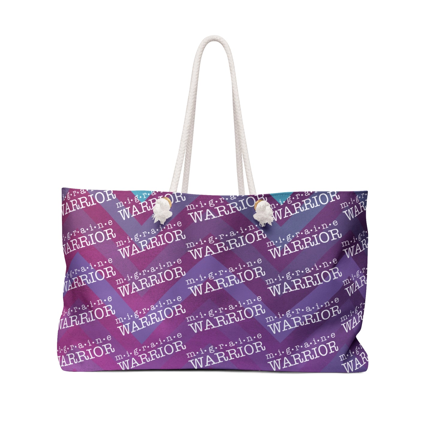 Migraine Warrior Zig Zag Weekender Bag