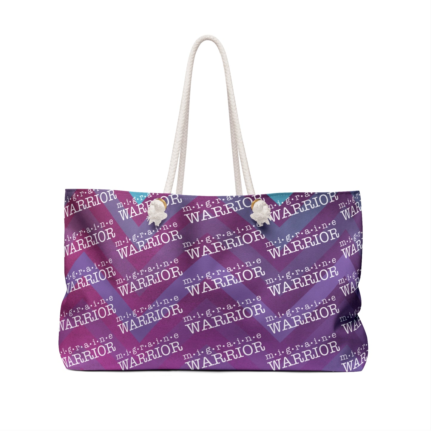 Migraine Warrior Zig Zag Weekender Bag