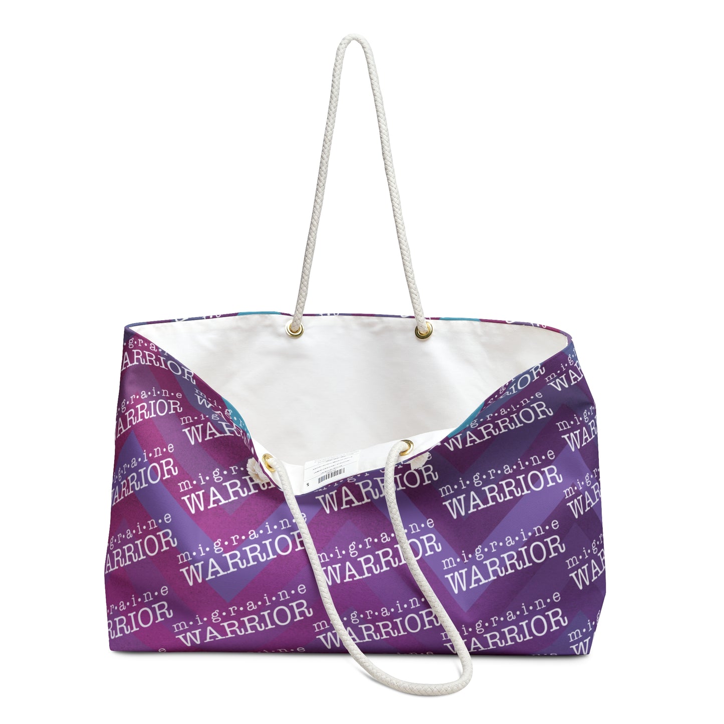 Migraine Warrior Zig Zag Weekender Bag