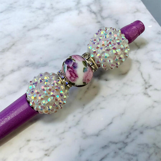 Gentle Reader Beaded Pen