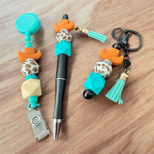 Cowboy Hat Beaded Pen