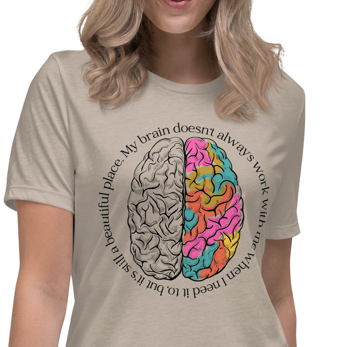 Brain Colors Women's Relaxed T-Shirt