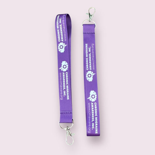 Keychain Hand Lanyard for Chronic Migraine Awareness