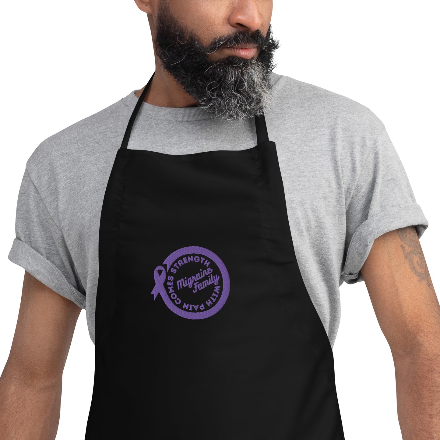 Migraine Family Embroidered Apron