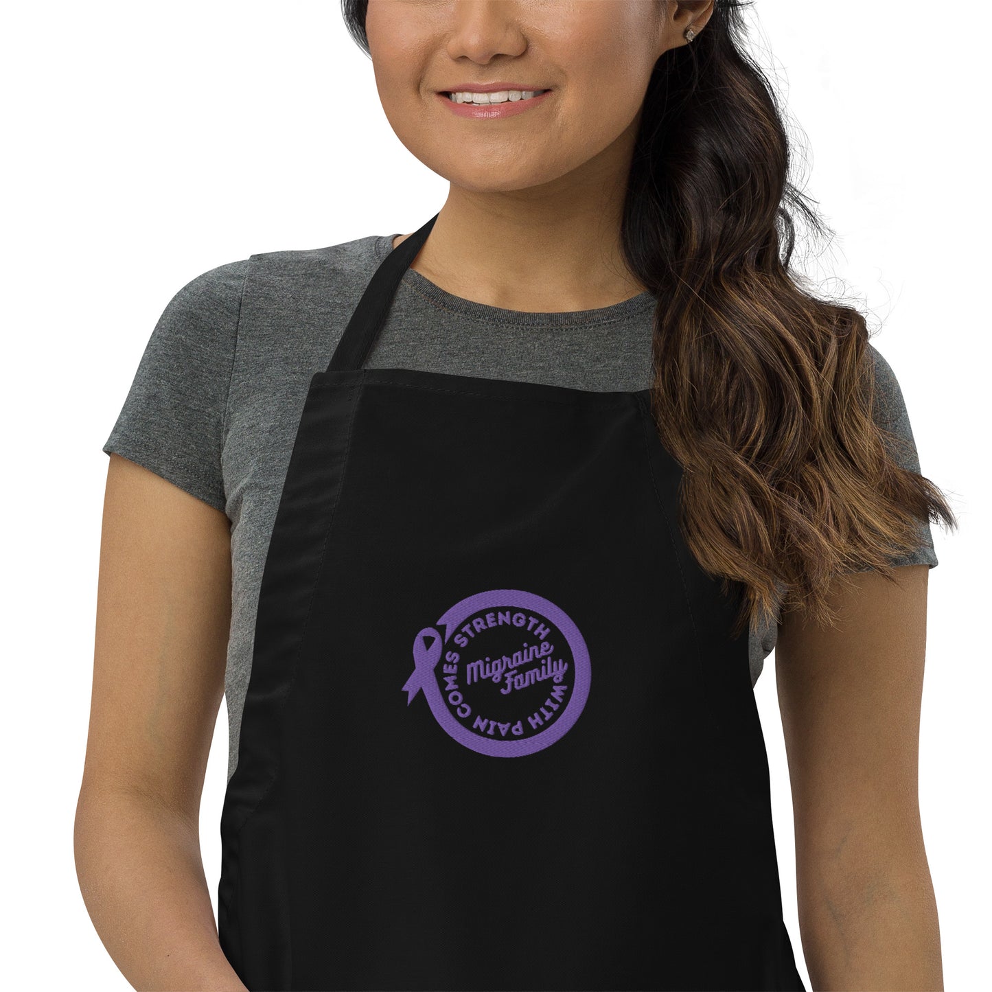 Migraine Family Embroidered Apron