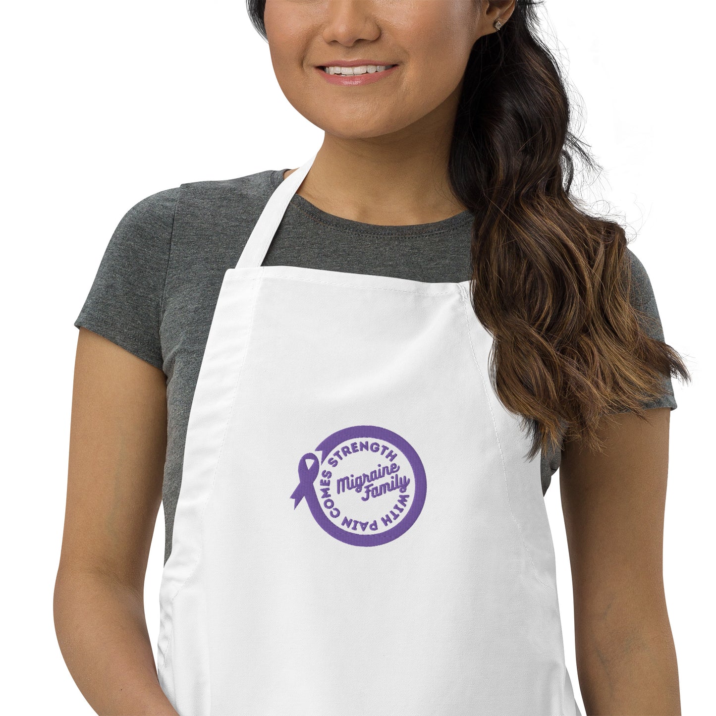 Migraine Family Embroidered Apron