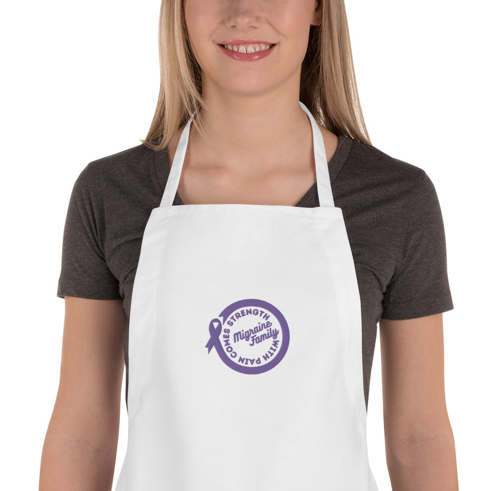 Migraine Family Embroidered Apron