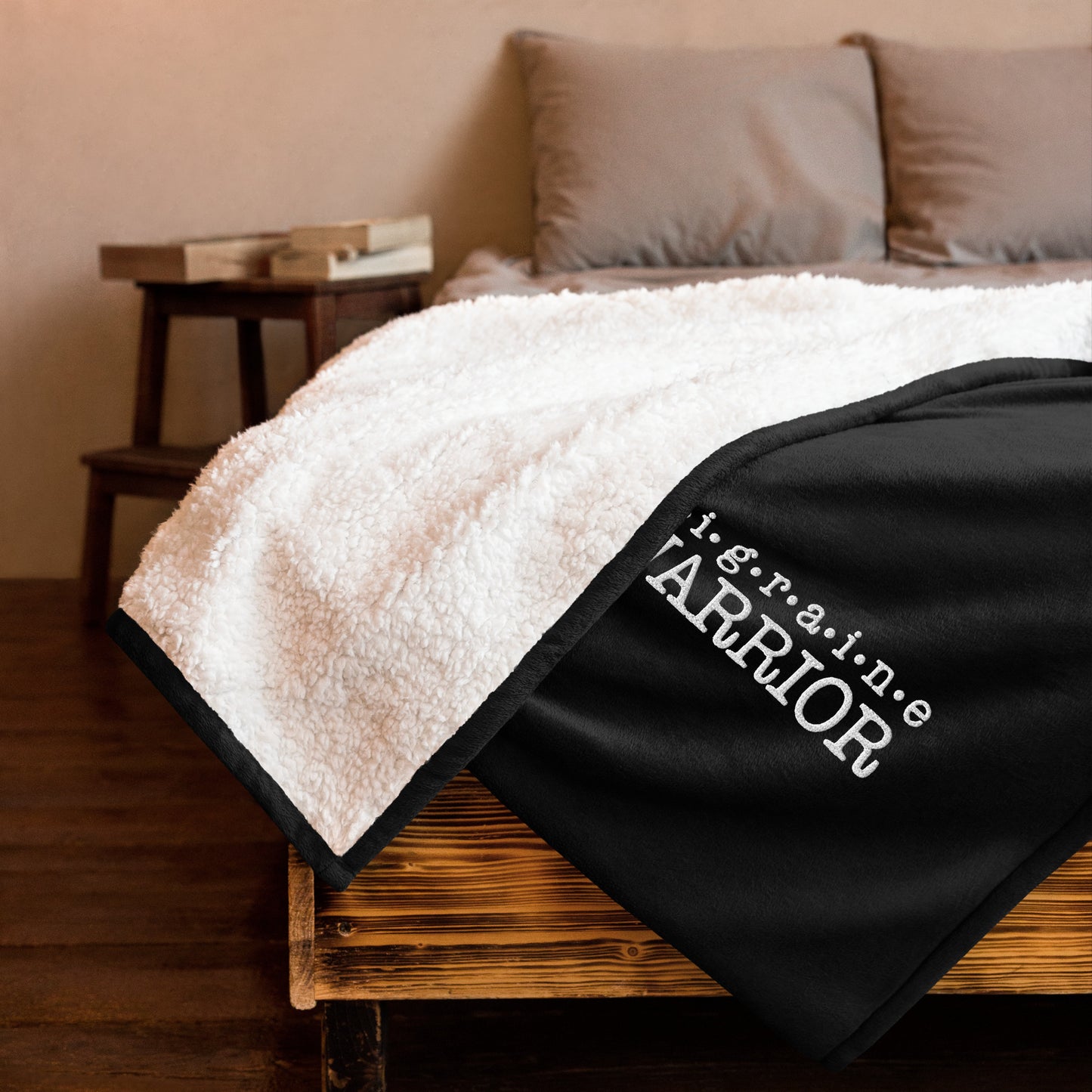 Migraine Warrior Premium Sherpa Blanket