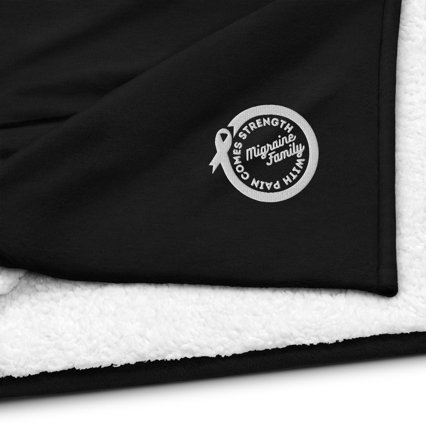 Migraine Family Premium Sherpa Blanket