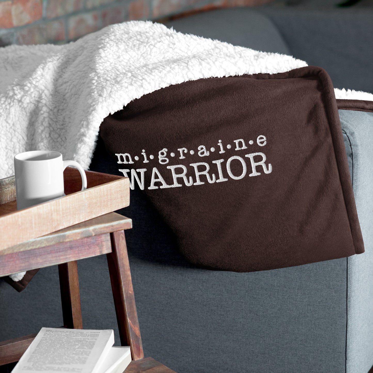 Migraine Warrior Premium Sherpa Blanket