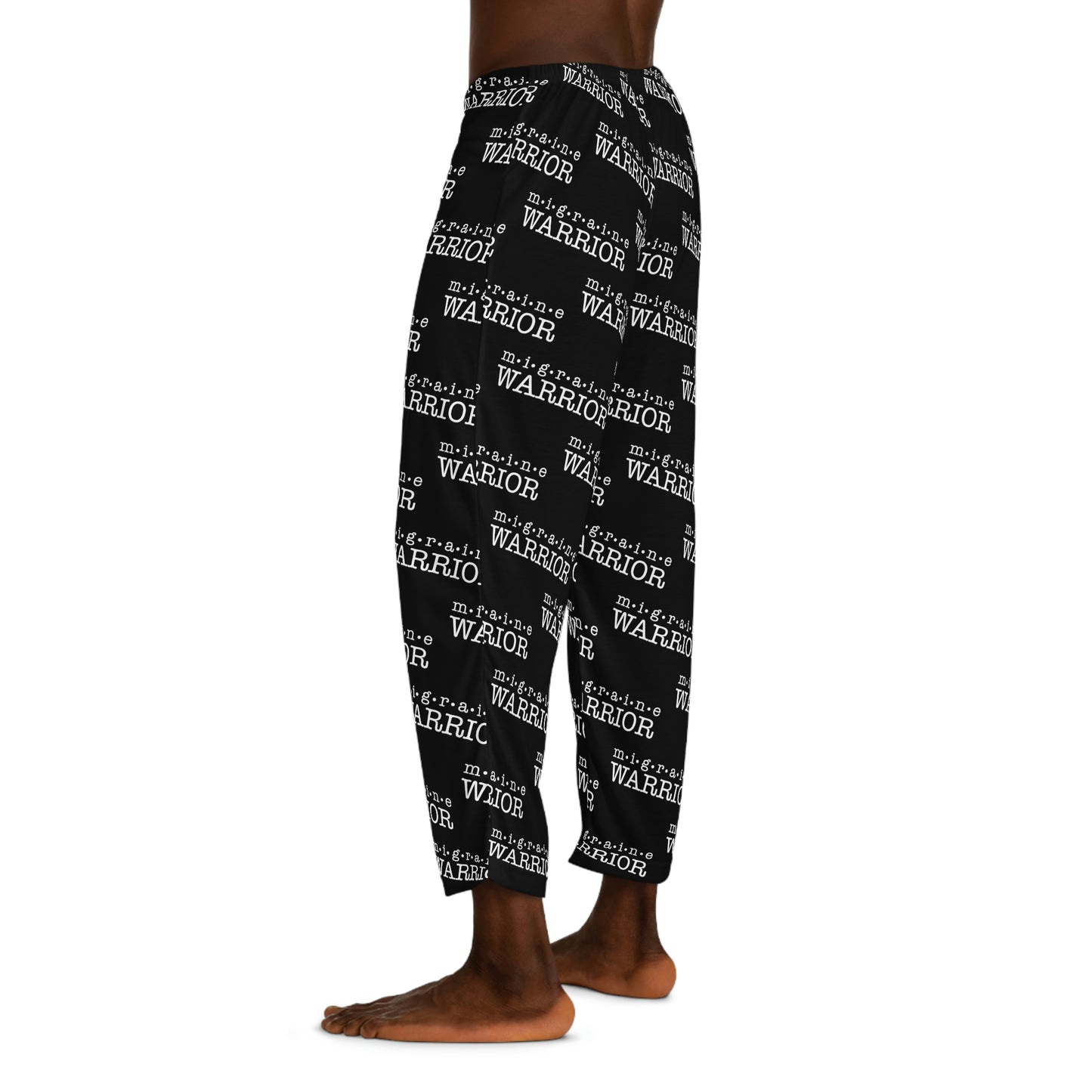 Migraine Warrior Men's Pajama Pants (Black & White)