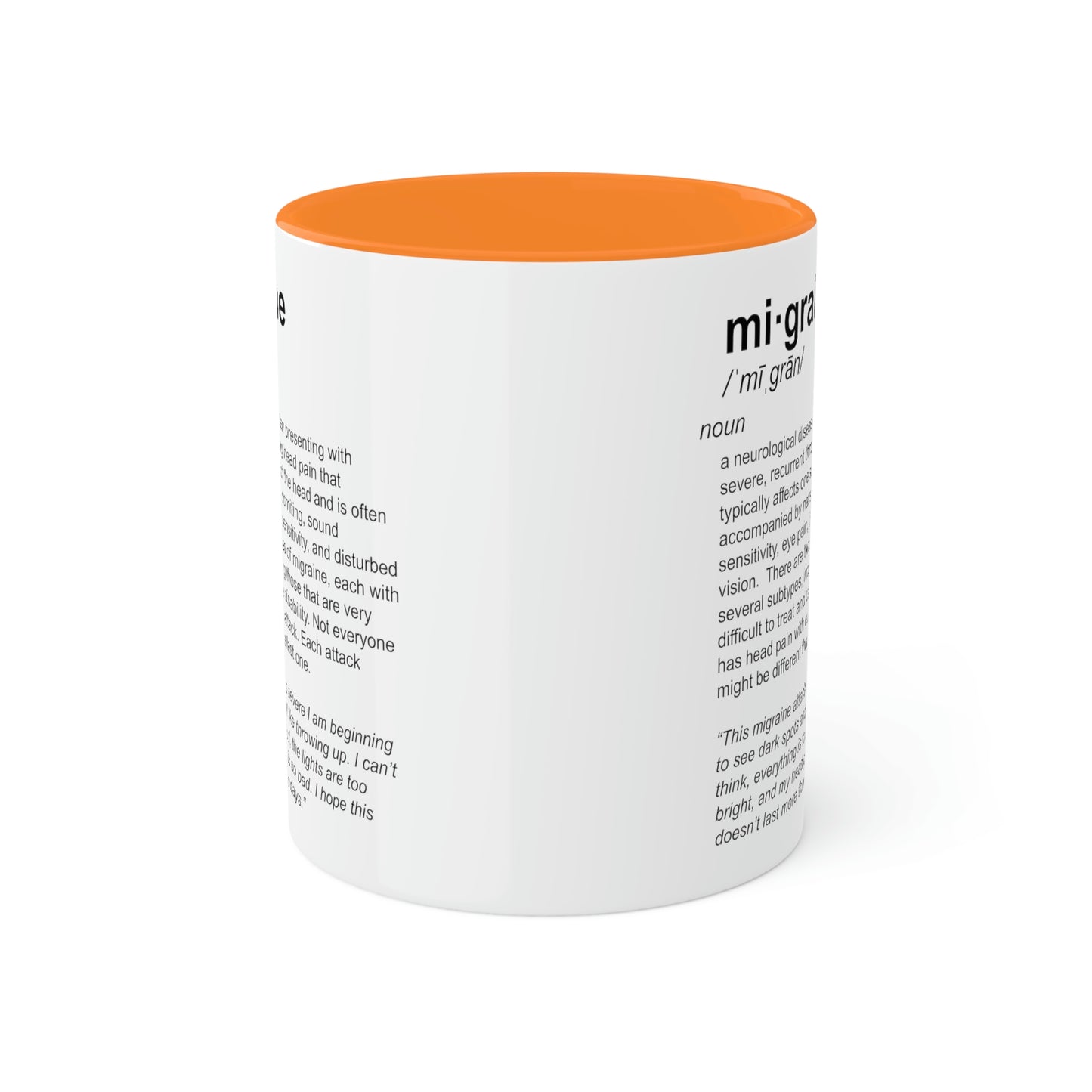 Migraine Definition Mug, 11oz