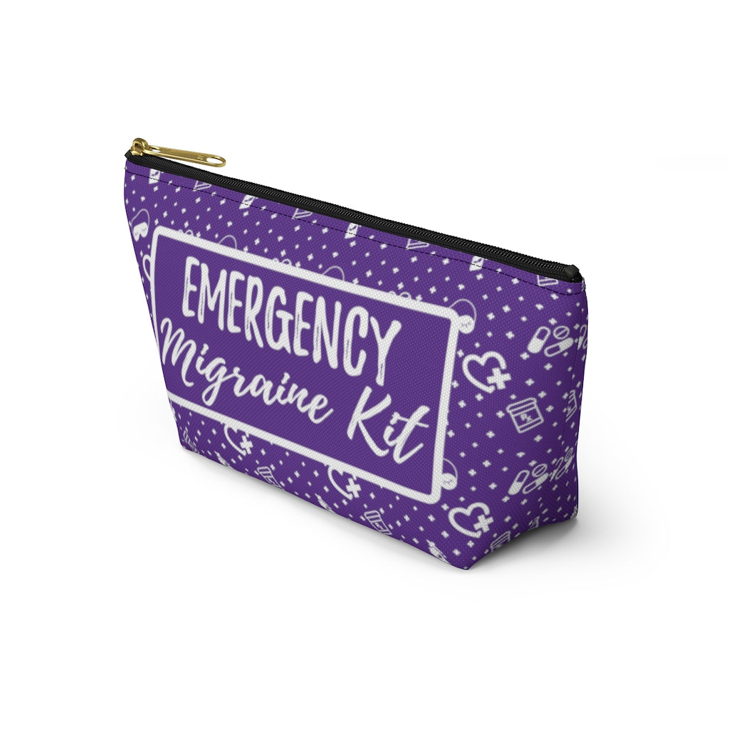 Emergency Migraine Kit Pouch (Grape) - Achy Smile Shop