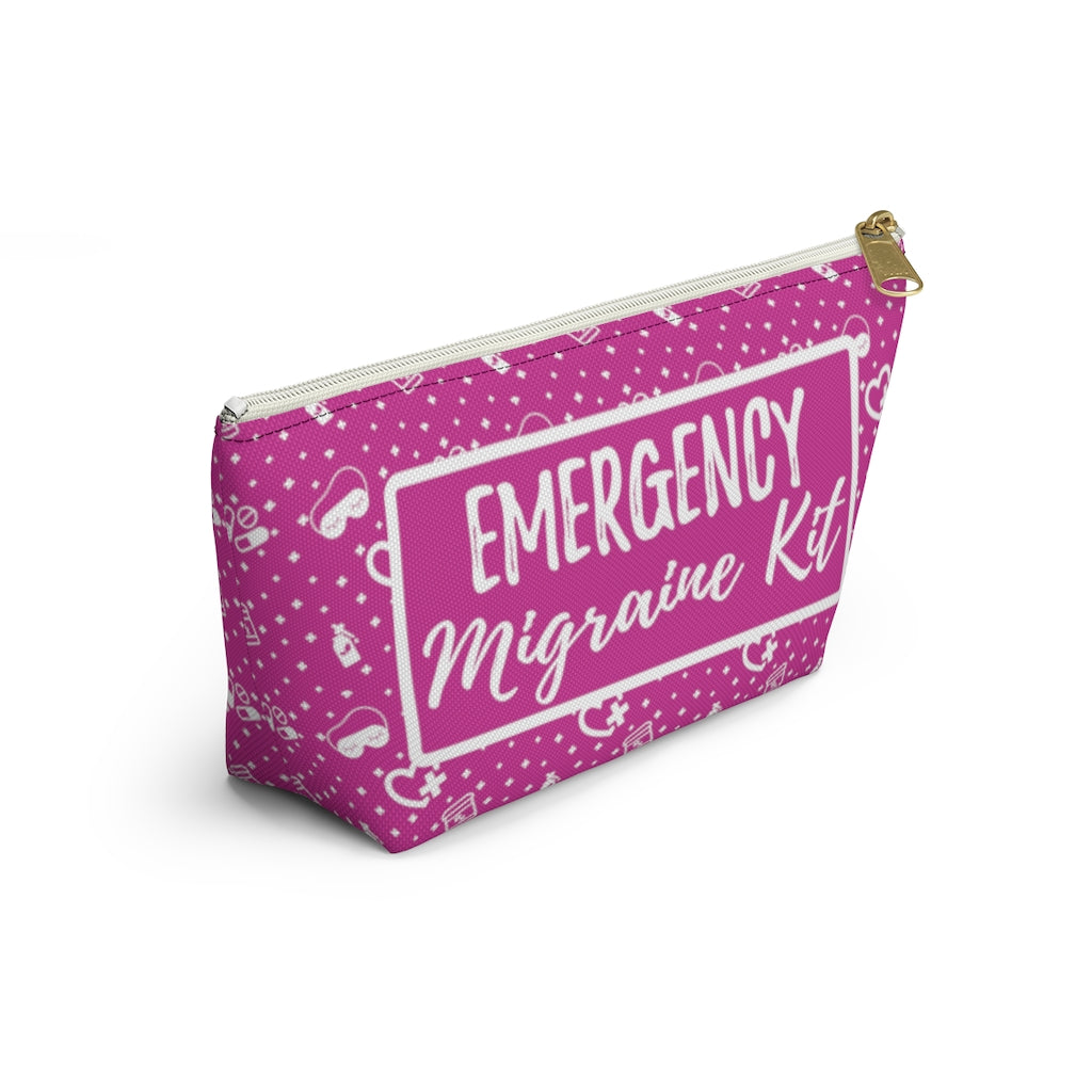 Emergency Migraine Kit Pouch (Bubble Gum) - Achy Smile Shop