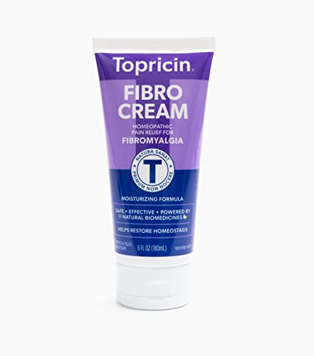 Topricin FIBRO Pain Relieving Cream (6 oz) – Rapid Relief For Fibromyalgia with Patented Formula - Reduces Duration and Intensity of Fibromyalgia Episodes, Improves Sleep and Restores Energy