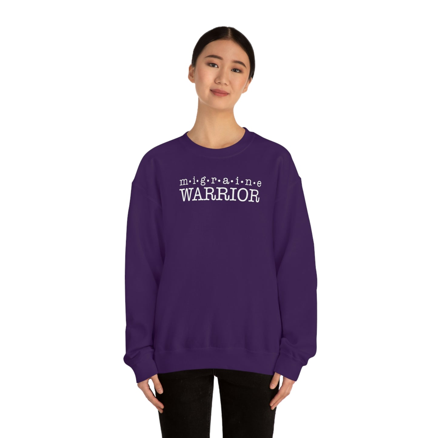 Migraine Warrior Dark Crewneck Sweatshirts