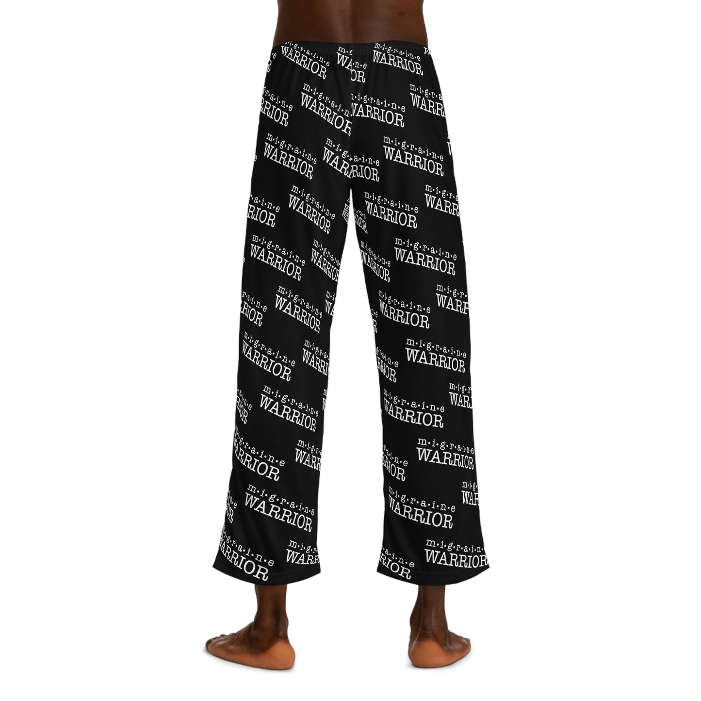 Migraine Warrior Men's Pajama Pants (Black & White)