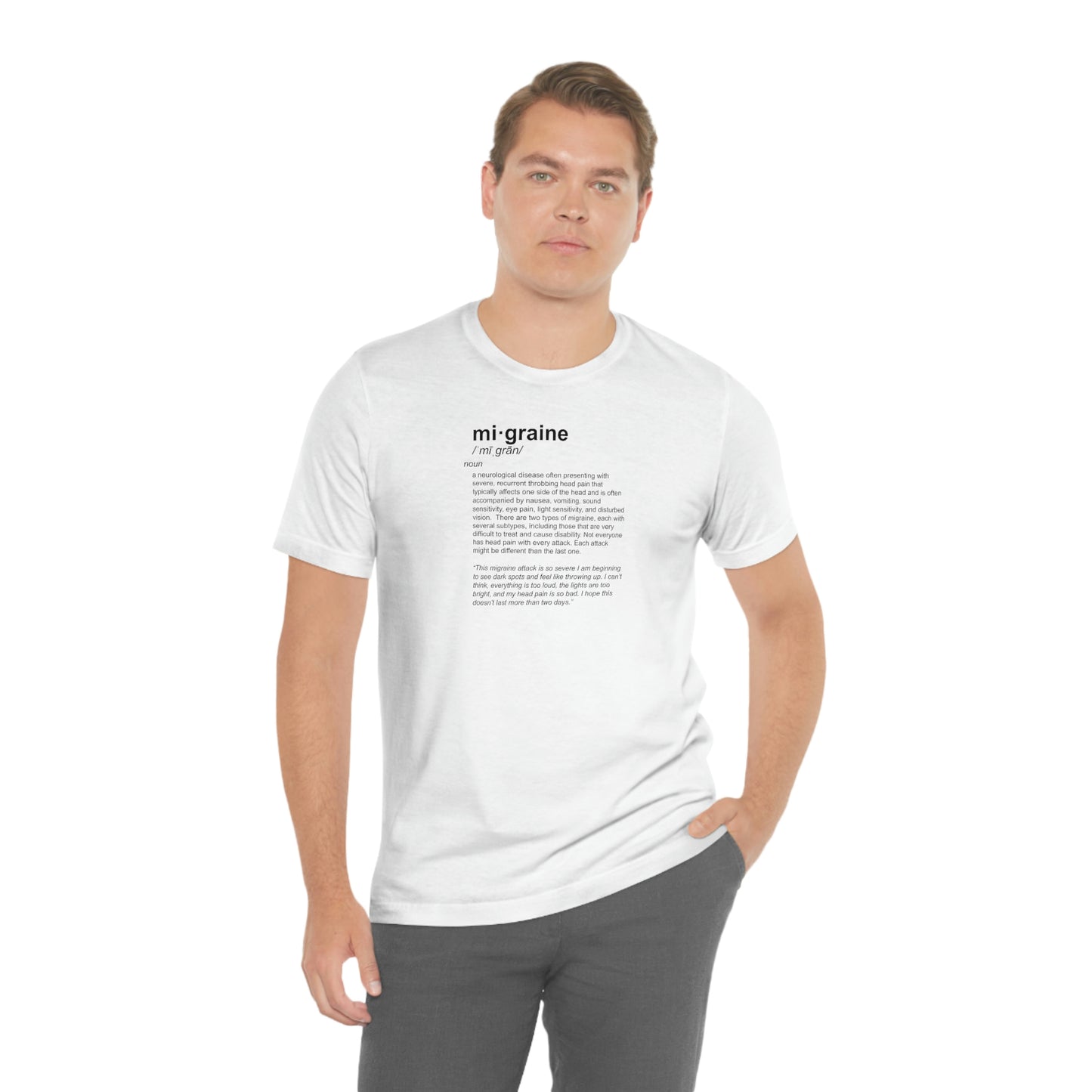 mi·graine Definition Tee