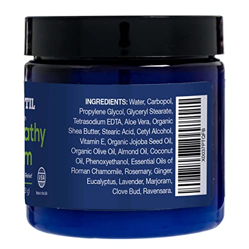 Migrastil Extra Strength Neuropathy Nerve Cream (4 oz.) - Gentle, Non-Burning Support for Feet, Hands, Legs, etc. Long-Lasting Non-Greasy Plant-Based Formula - No Strong Odor. Made in the USA.