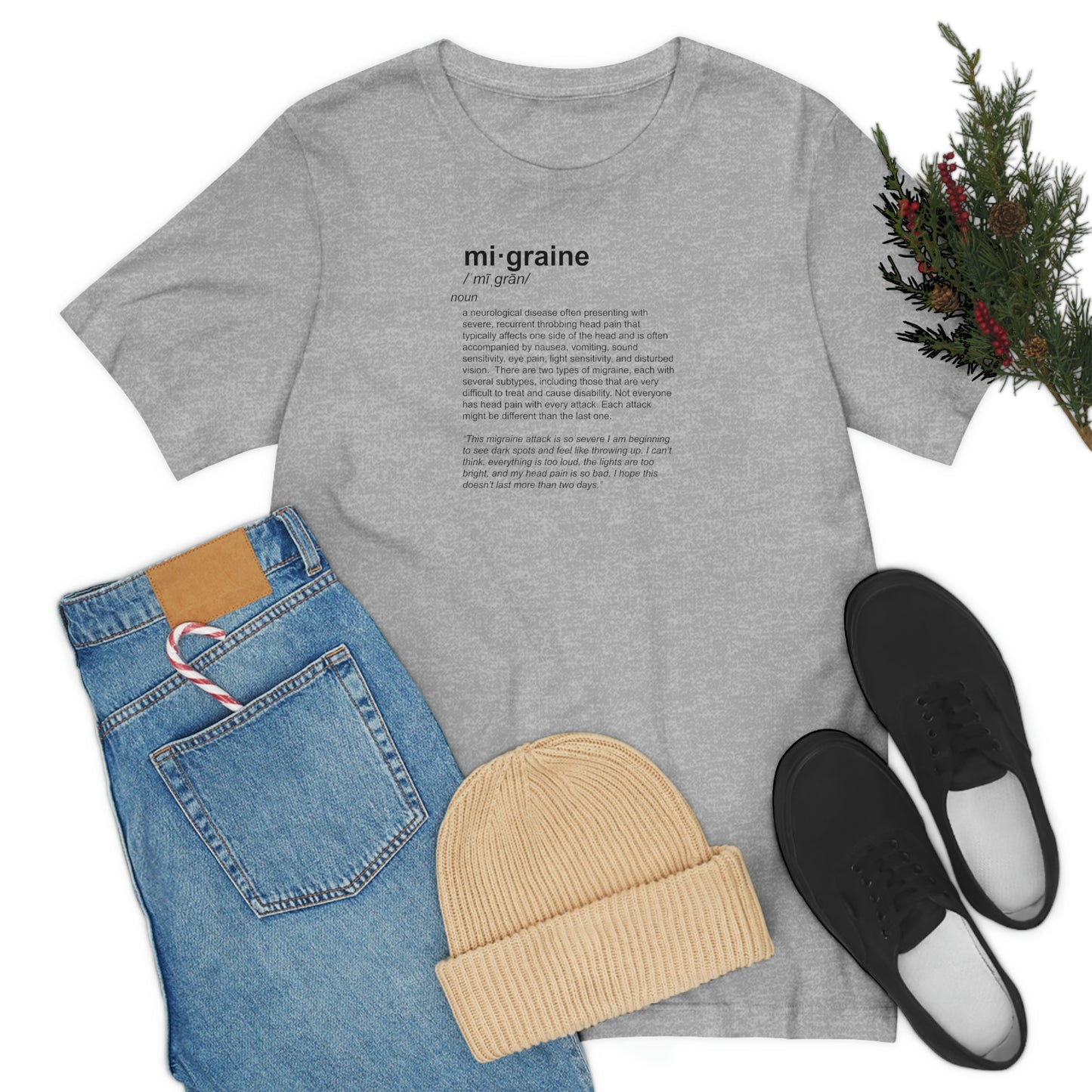 mi·graine Definition Tee