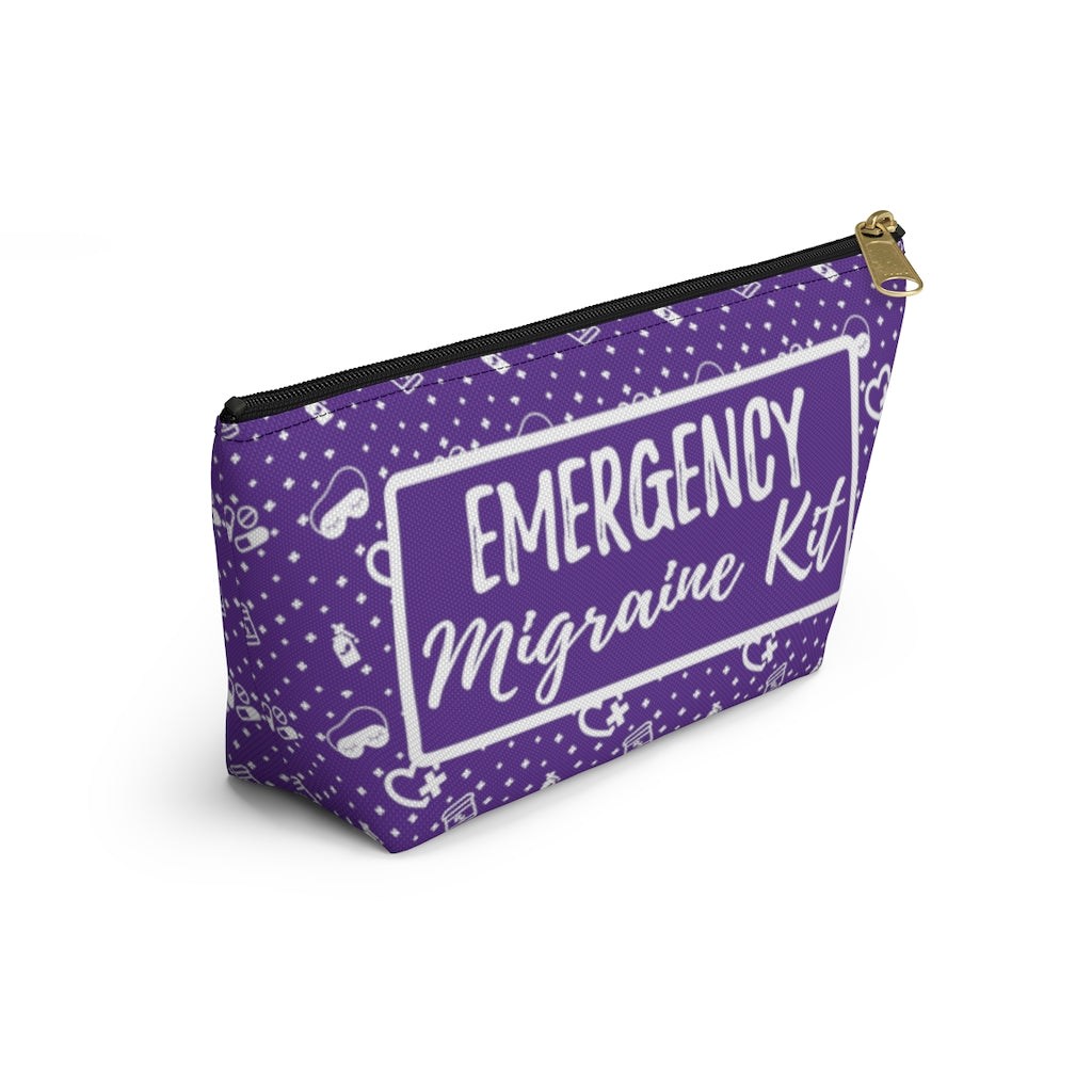 Emergency Migraine Kit Pouch (Grape) - Achy Smile Shop