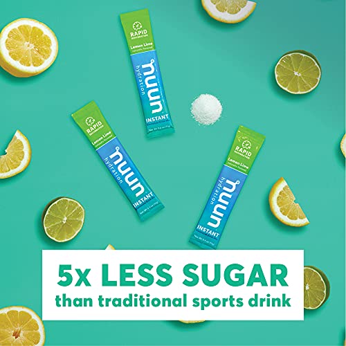 Nuun Electrolyte Powder Packets for Rapid Hydration Instant (Lemon-Lime & Watermelon, 16 Servings)