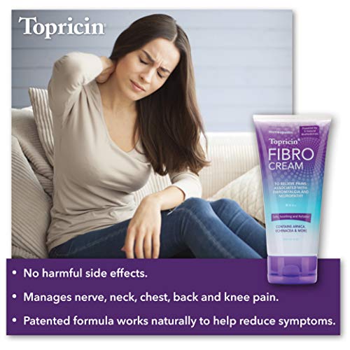 Topricin FIBRO Pain Relieving Cream (6 oz) – Rapid Relief For Fibromyalgia with Patented Formula - Reduces Duration and Intensity of Fibromyalgia Episodes, Improves Sleep and Restores Energy