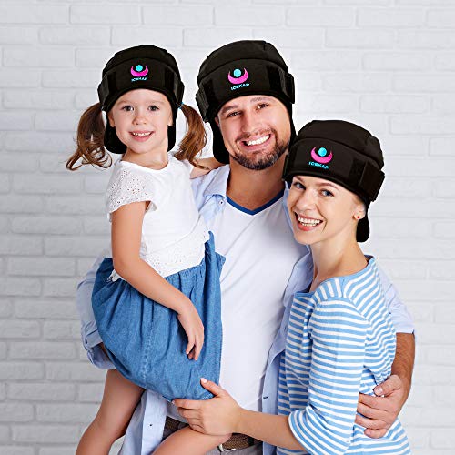 Icekap Migraine Cap - Patented Headache Relief Migraine Hat with 5 Gel Ice Pack - Ice Hat Lasts Up to 3 Hours! Icecap for Migraines, Chemo, Sinus Relief, Head Tension, Menopause and More