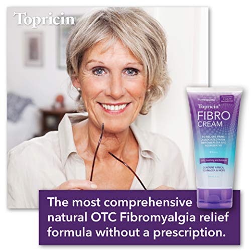 Topricin FIBRO Pain Relieving Cream (6 oz) – Rapid Relief For Fibromyalgia with Patented Formula - Reduces Duration and Intensity of Fibromyalgia Episodes, Improves Sleep and Restores Energy