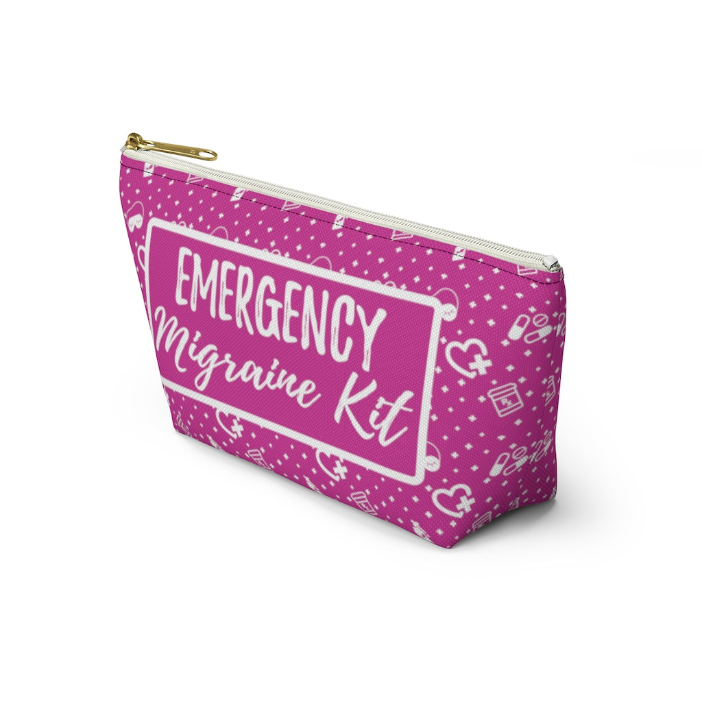 Emergency Migraine Kit Pouch (Bubble Gum) - Achy Smile Shop