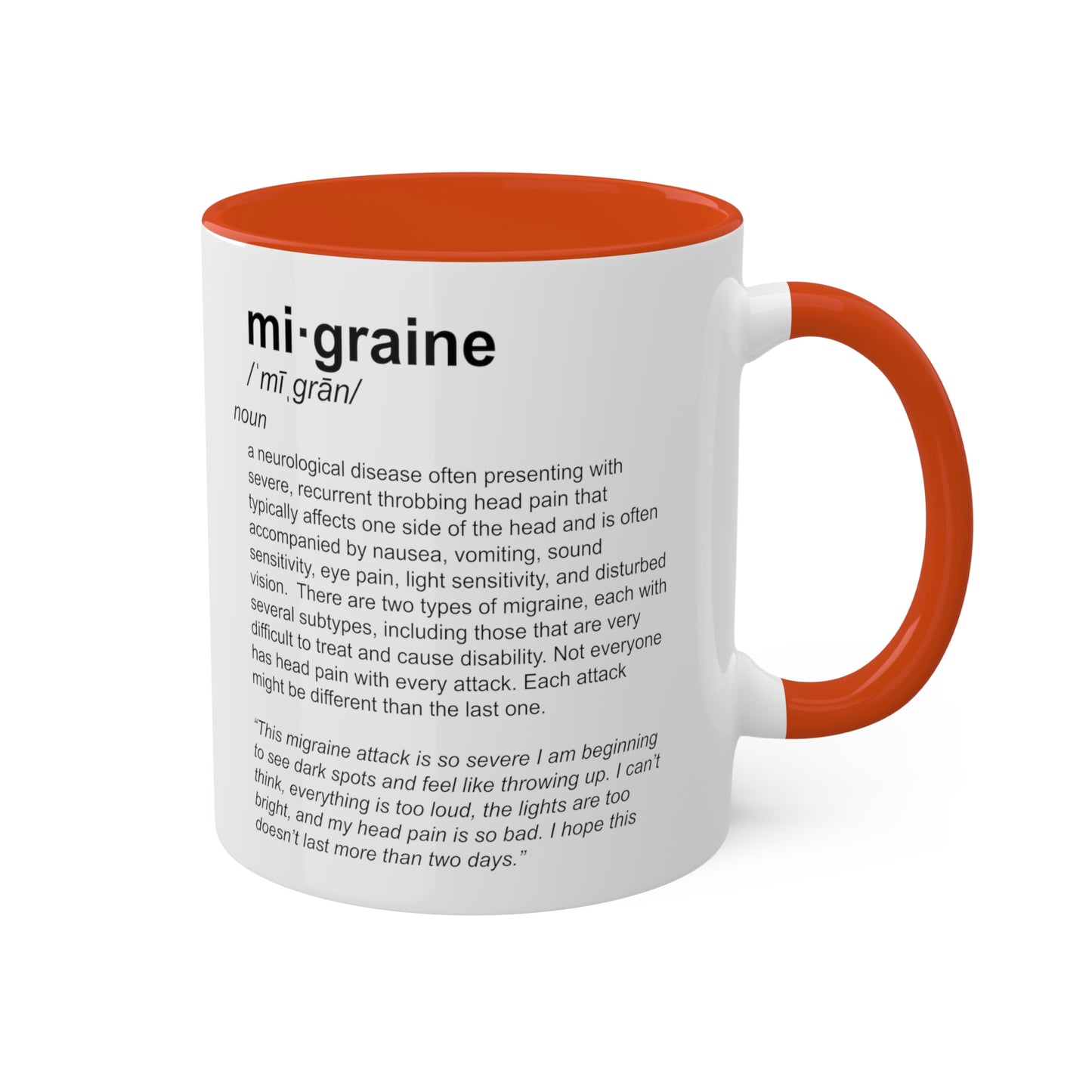 Migraine Definition Mug, 11oz