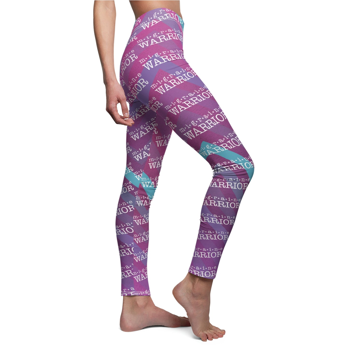 Migraine Warrior Zig Zag Women's Leggings