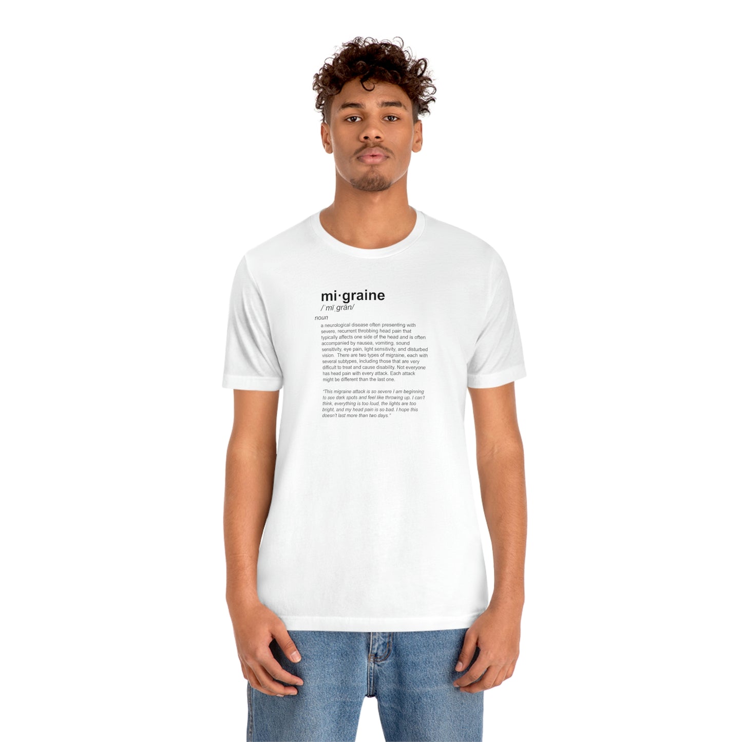 mi·graine Definition Tee