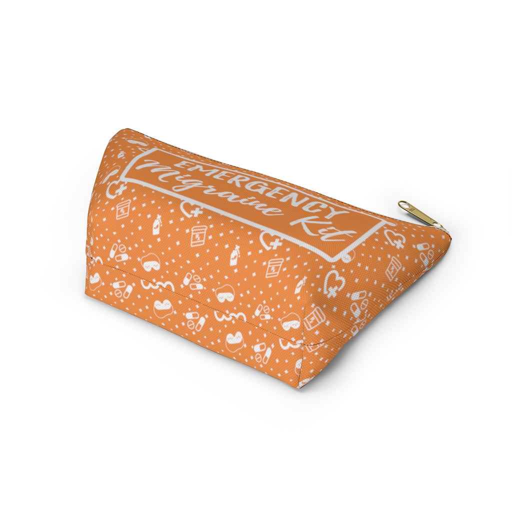 Emergency Migraine Kit Pouch (Tangerine) - Achy Smile Shop