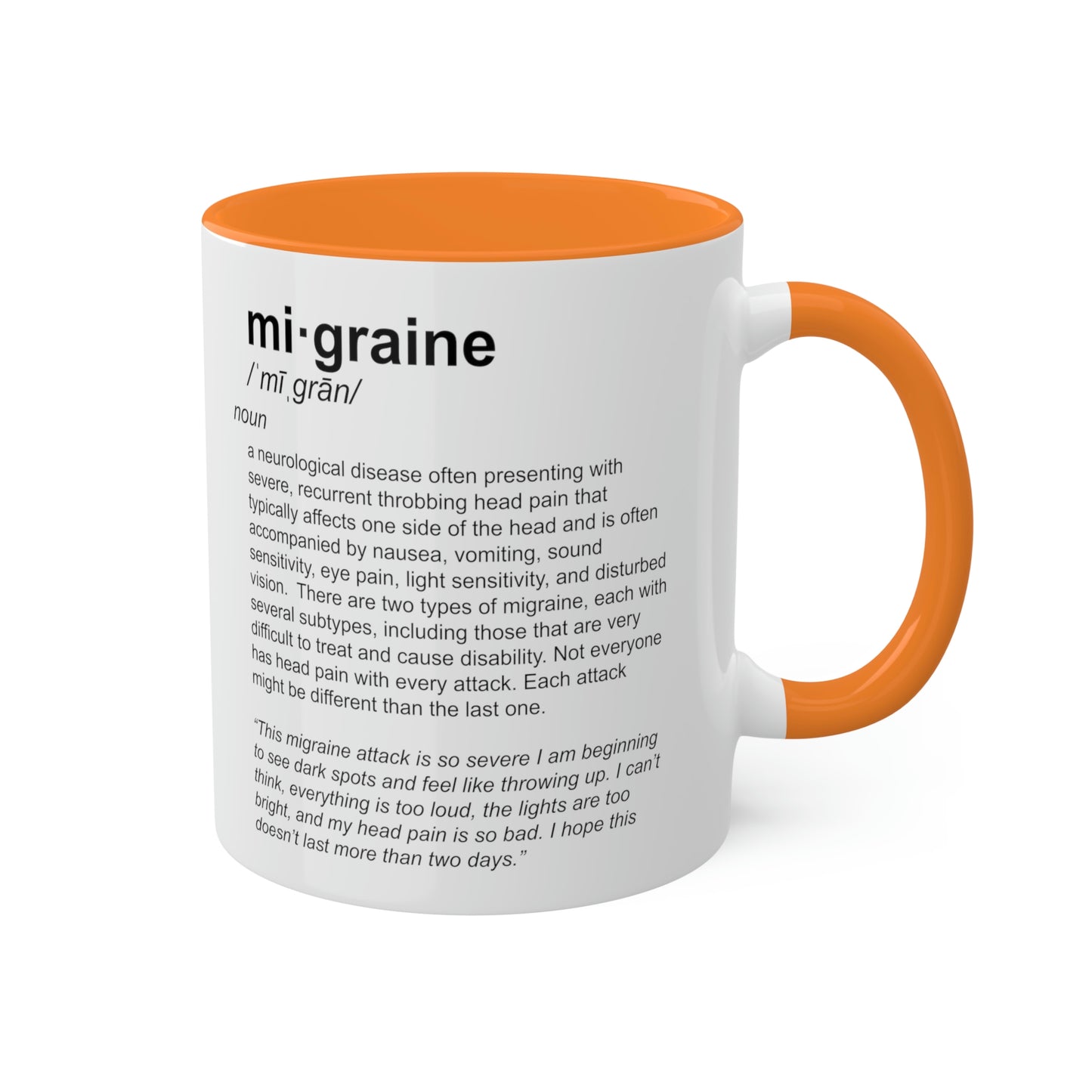 Migraine Definition Mug, 11oz