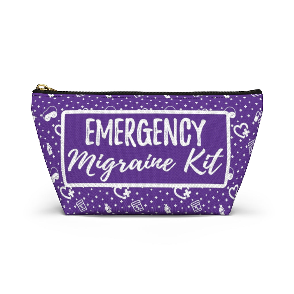 Emergency Migraine Kit Pouch (Grape) - Achy Smile Shop