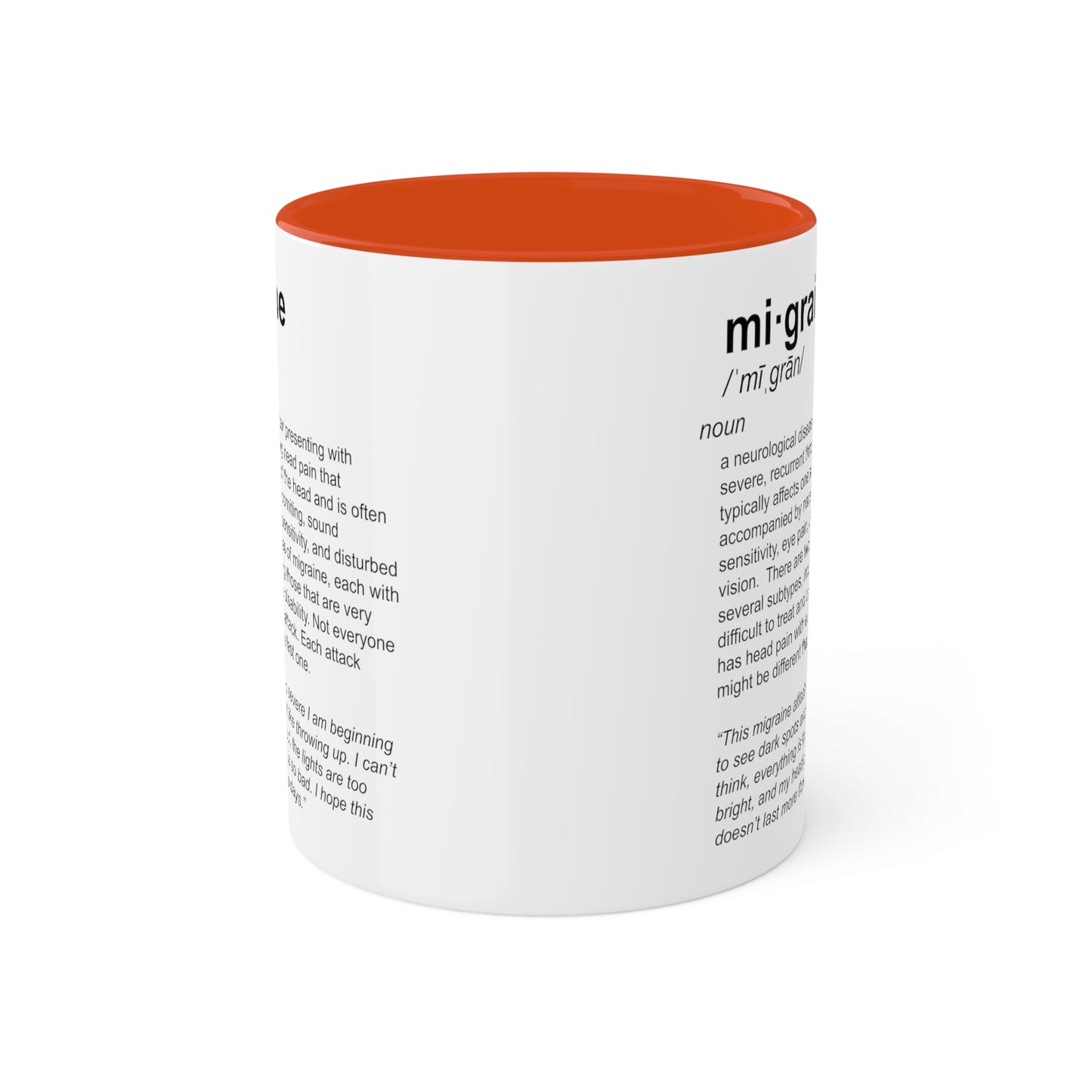 Migraine Definition Mug, 11oz