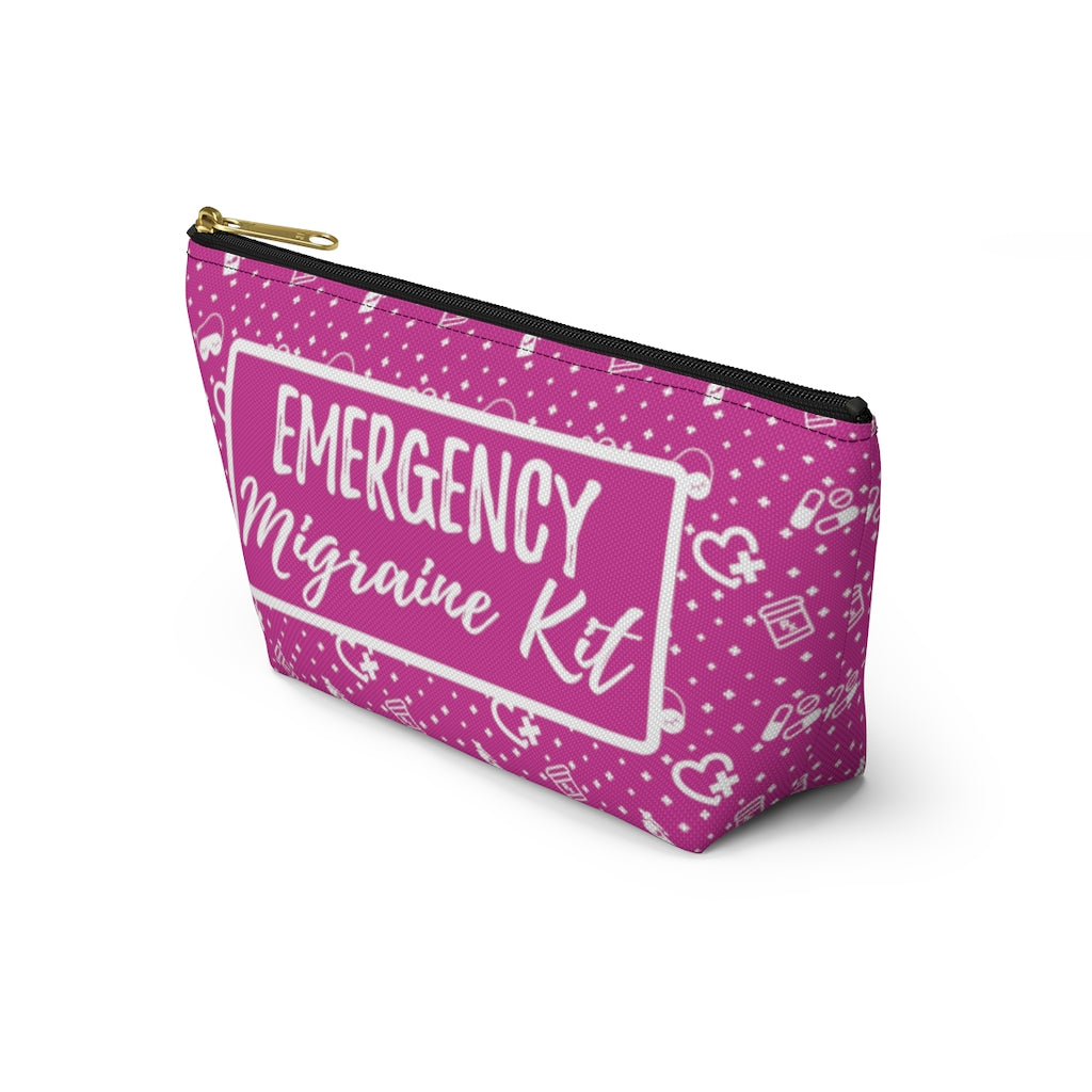 Emergency Migraine Kit Pouch (Bubble Gum) - Achy Smile Shop