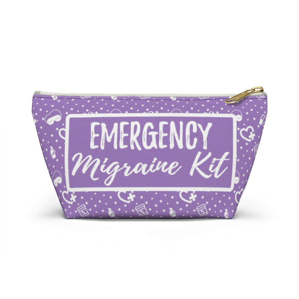 Emergency Migraine Kit Pouch (Lavender) - Achy Smile Shop