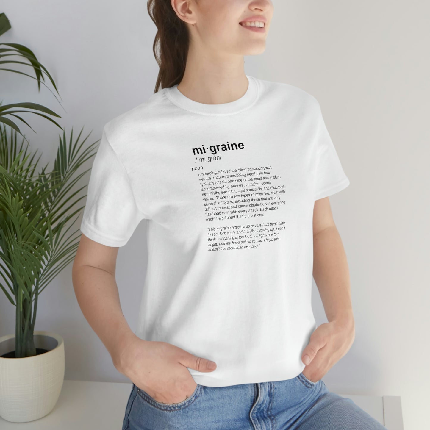 mi·graine Definition Tee