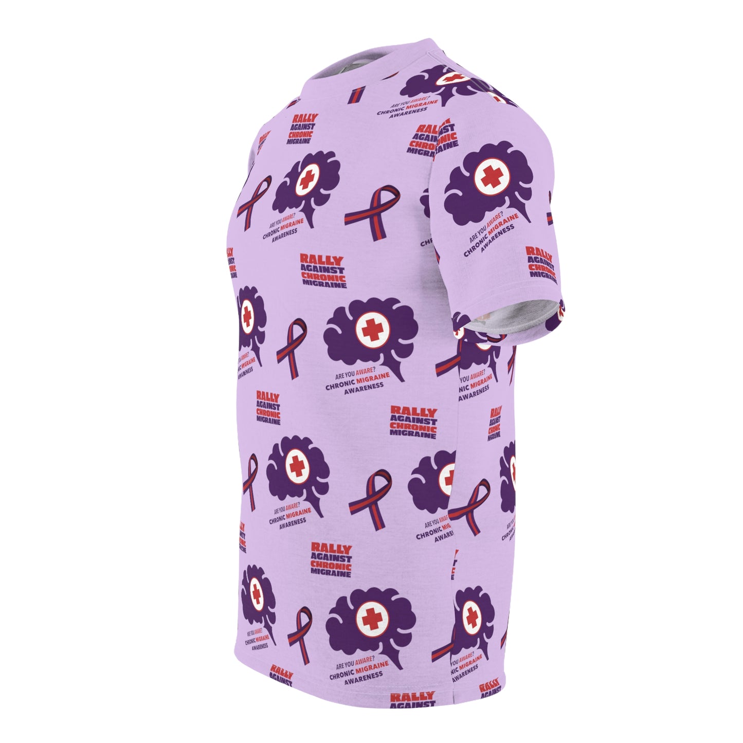 Chronic Migraine Awareness (CMA) Unisex Pajama Top [Lavender]
