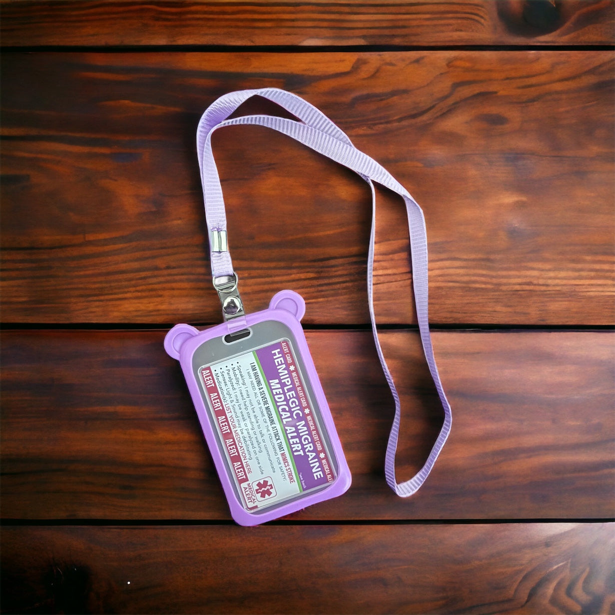 Alert Card Holder Lanyard