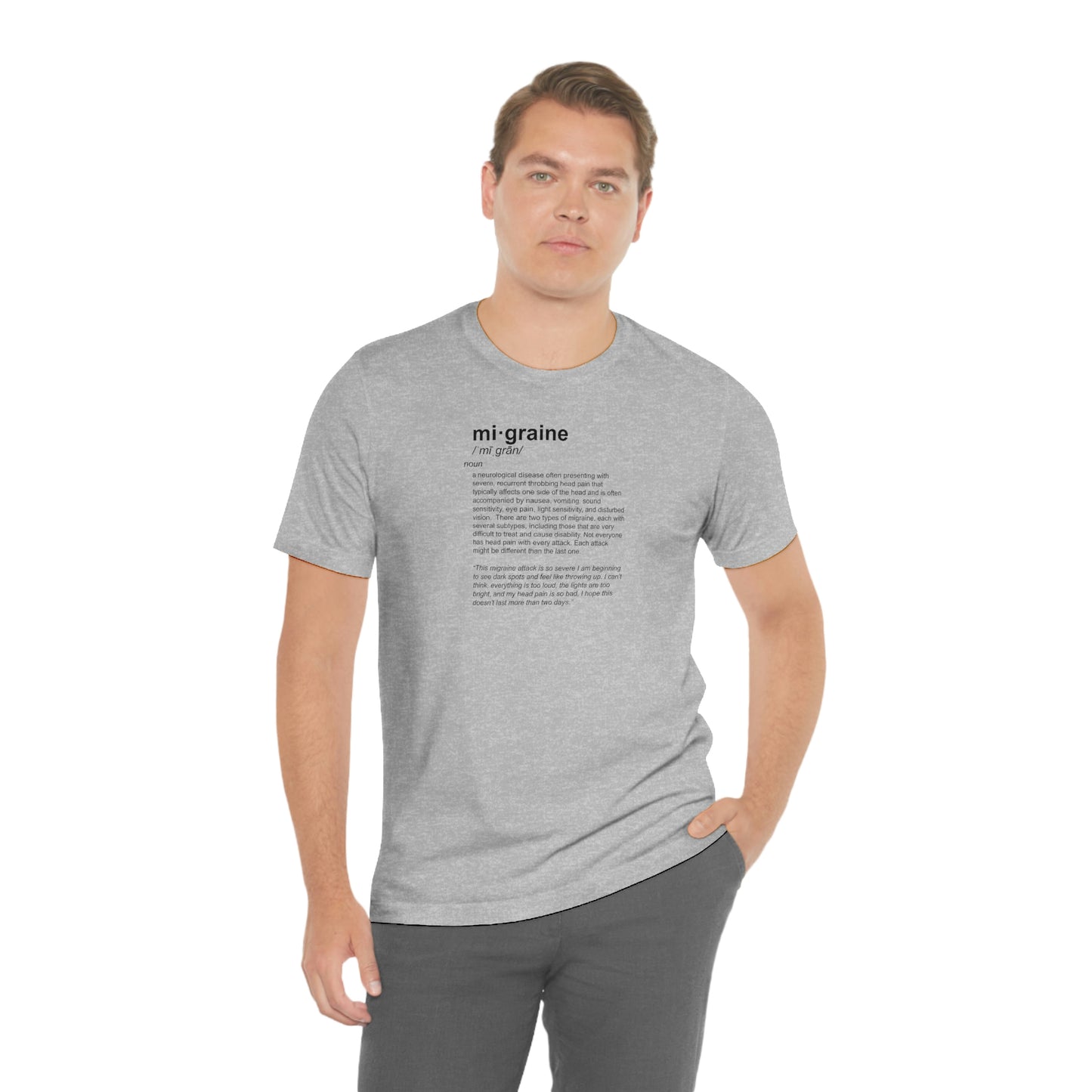 mi·graine Definition Tee