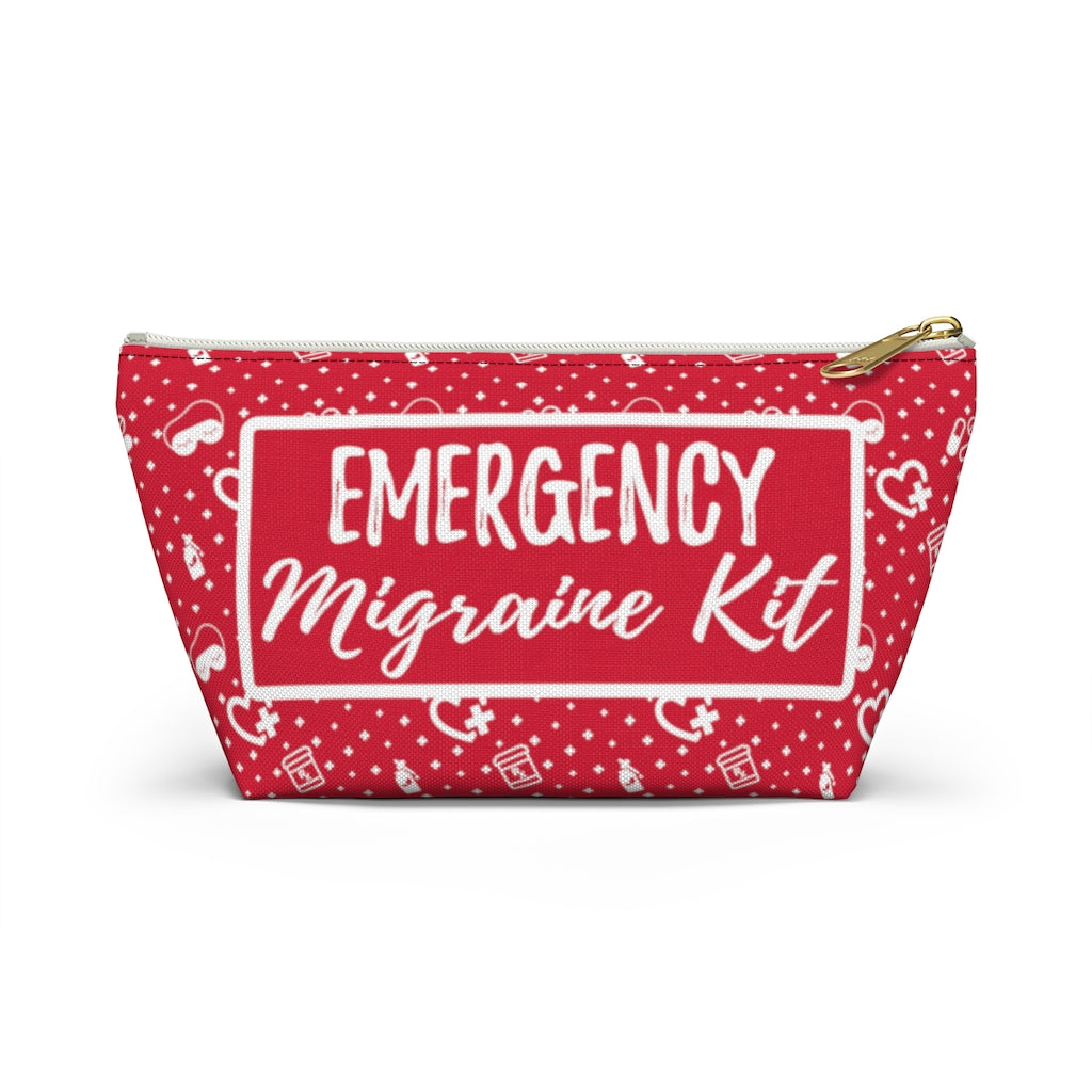 Emergency Migraine Kit Pouch (Cherry) - Achy Smile Shop