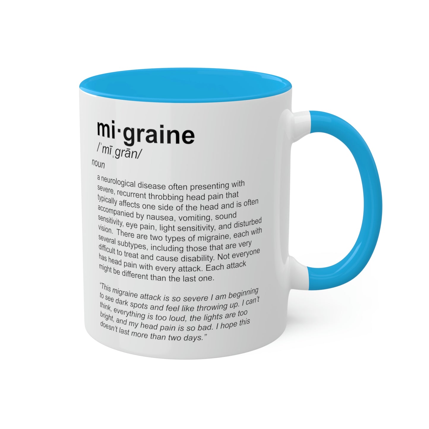 Migraine Definition Mug, 11oz