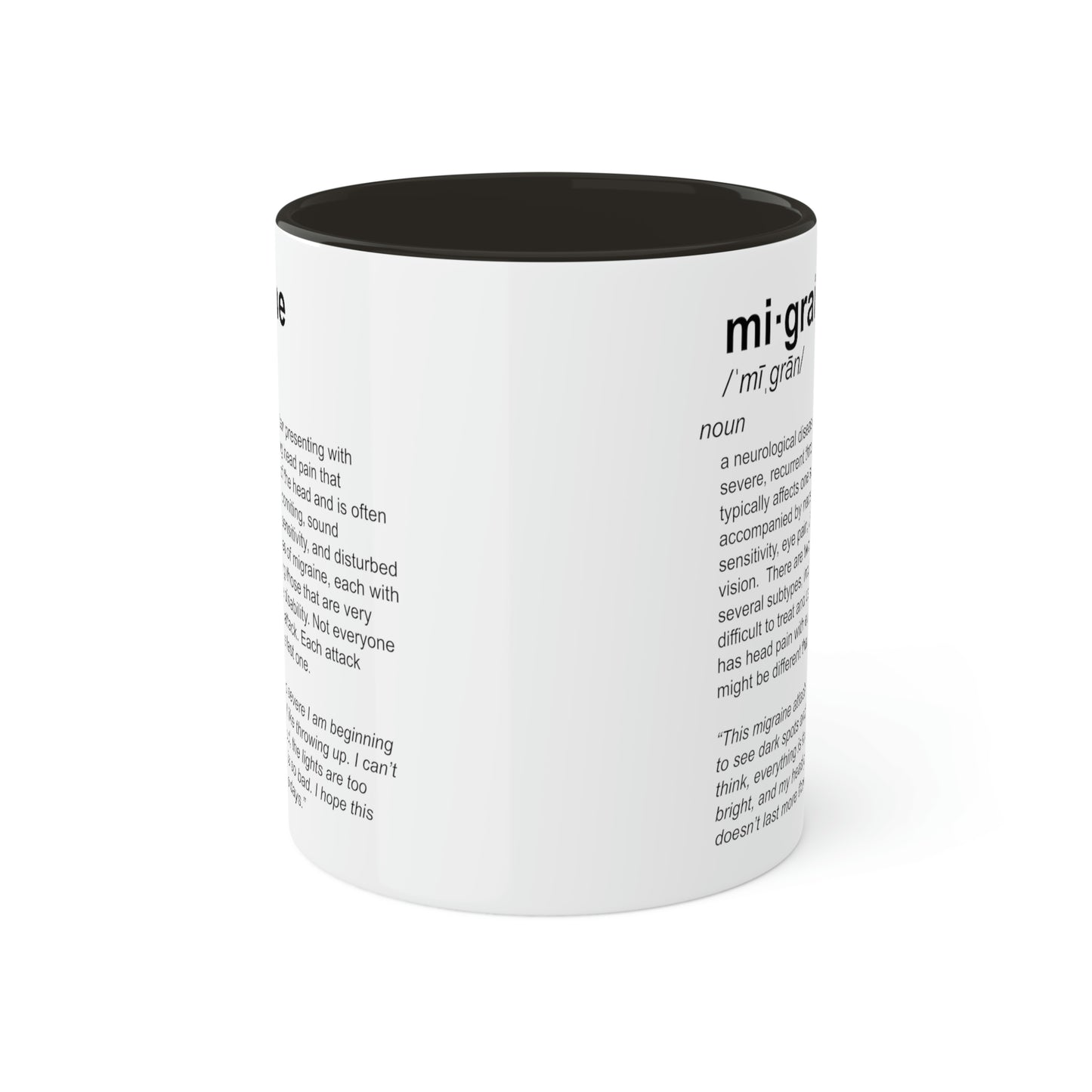 Migraine Definition Mug, 11oz