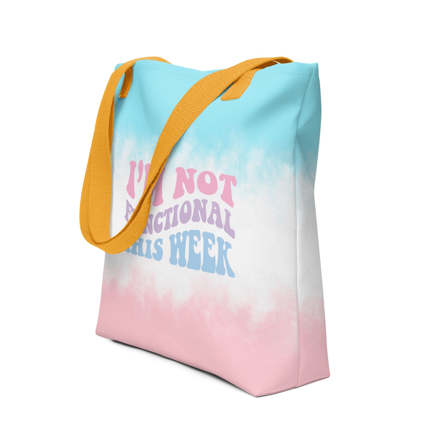 I'm Not Functional This Week Watercolor Tote bag