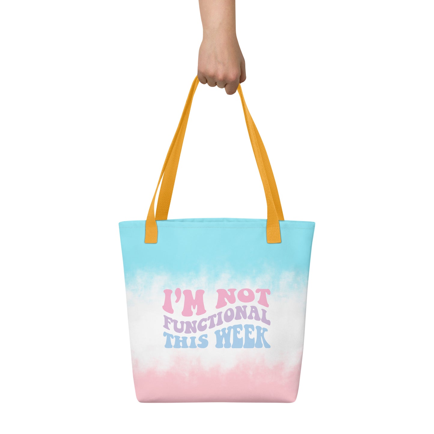 I'm Not Functional This Week Watercolor Tote bag