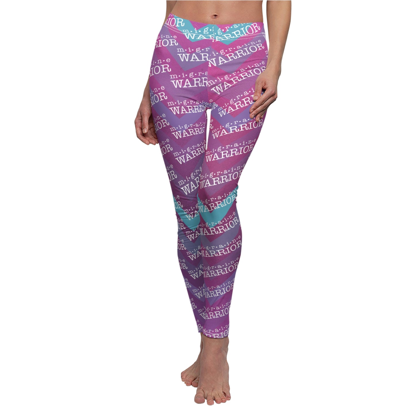 Migraine Warrior Zig Zag Women's Leggings