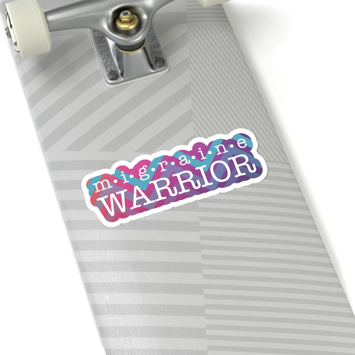 Migraine Warrior Zig Zag Kiss-Cut Stickers